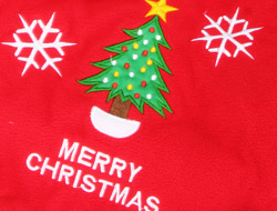 Estampado digital Micro Fleece referirse a Feliz Navidad